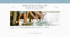 Desktop Screenshot of ankleandfootclinic.com